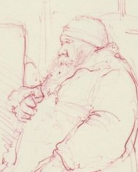 Stylo. 15 x 21 cm.