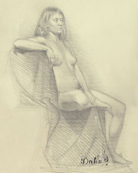 Graphite. 19 x 13 po.