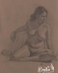 Graphite sur papier Hahnemühle. Env. 24 x 16 po.