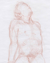 Crayon de couleur sur papier Bond. 11 x 17 po.