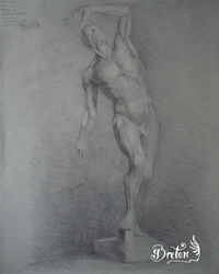 Graphite. Env. 30 x 20 po.