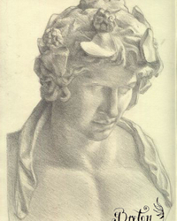 Graphite, papier Zecchi crème. 14 x 10 po.