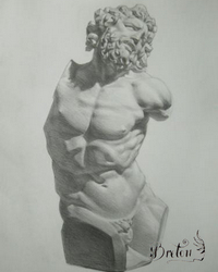 Graphite 23 x 16 po.