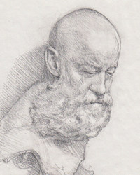 Graphite sur papier. 11 x 8.5 po.