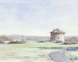 Stylo Zebra et aquarelle Cotman. 6 x 9 po.