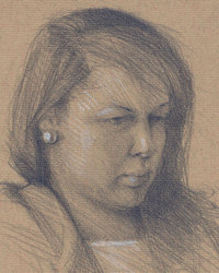 Graphite sur papier Hahnemühle, 10 x 6 po.