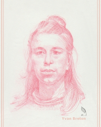Mine rouge sur papier. 23 x 14 cm.